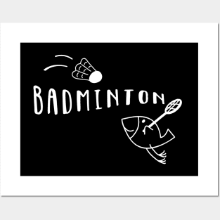 Badminton Bird Funny Posters and Art